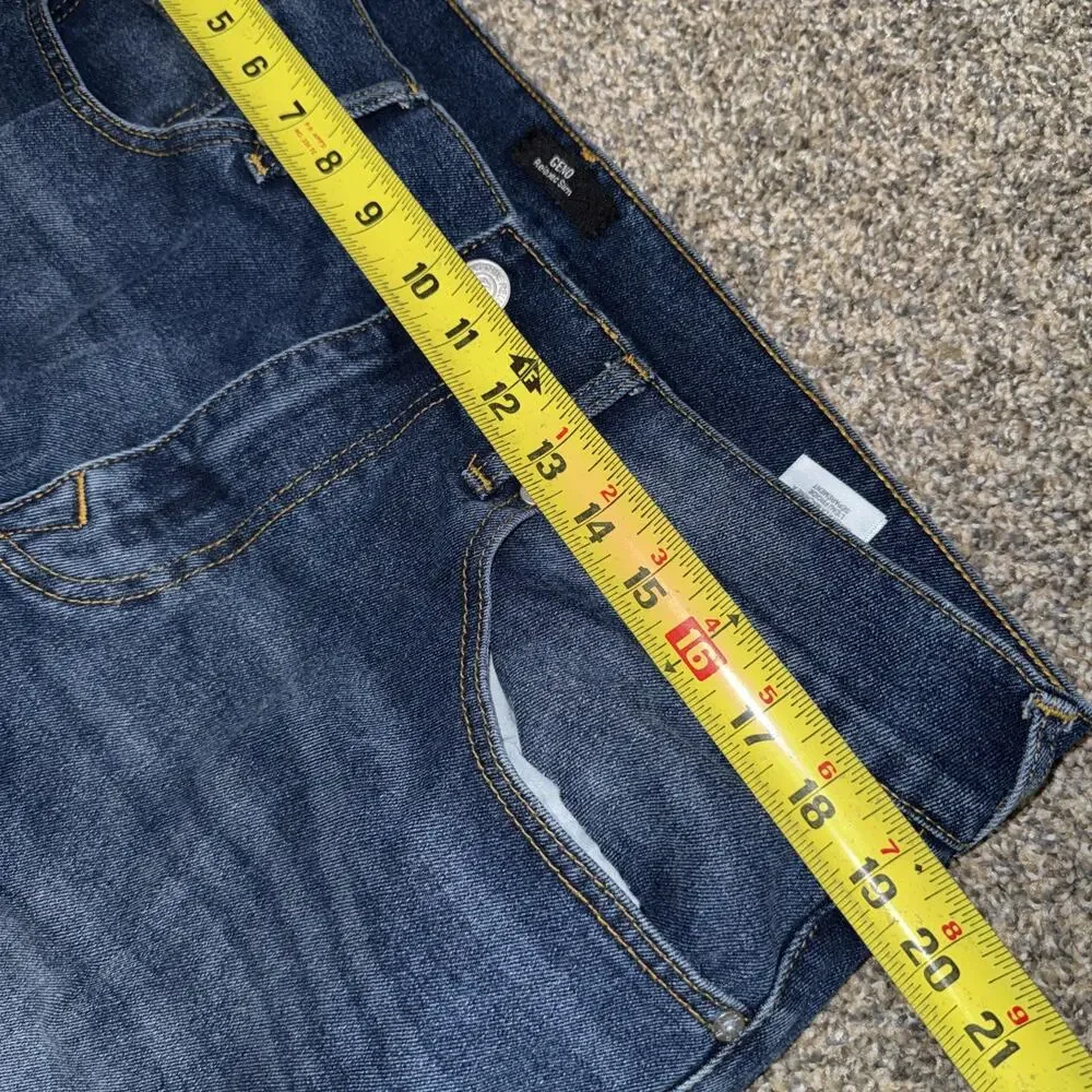 True Religion Men’s Size 36x31 Blue GENO Relaxed Slim Jeans Denim Classic Stitch